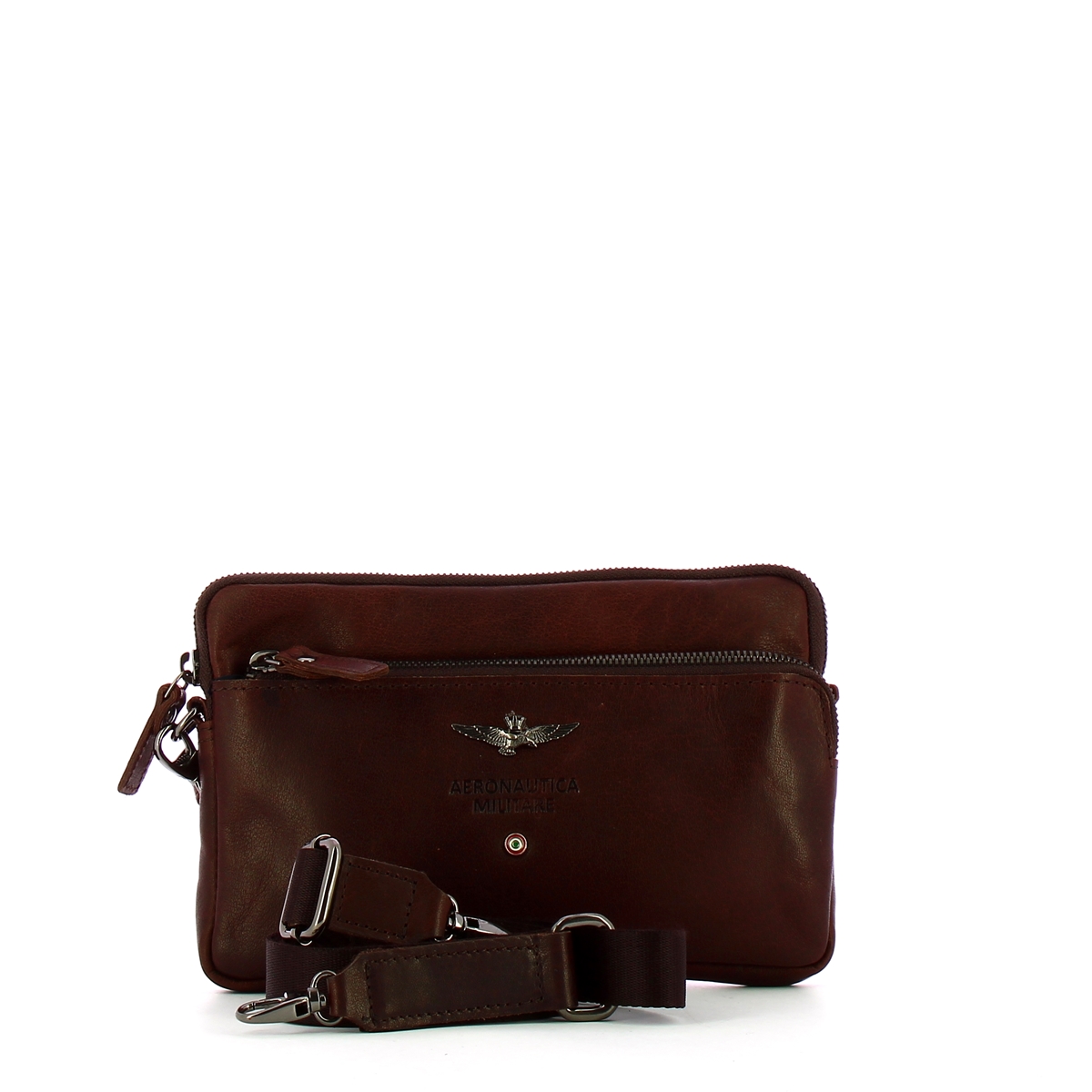 Aeronautica Militare Pochette in pelle con tracolla - 4