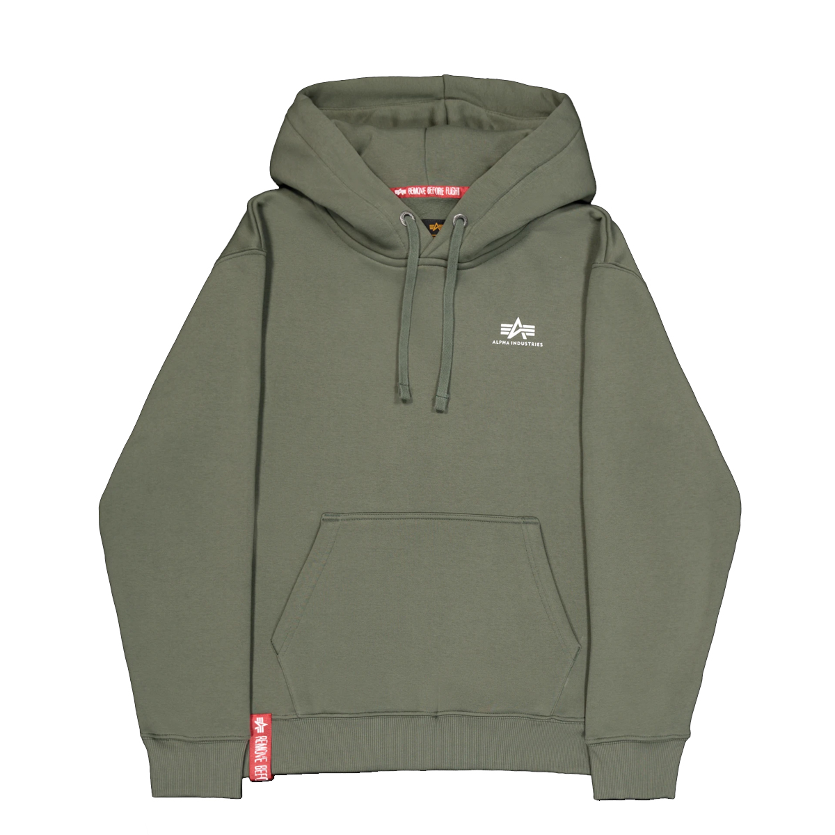 ALIN Felpa Basic Hoody Small Logo Dark Olive - 1 ALIN Felpa Basic Hoody Small Logo Dark Olive - 1