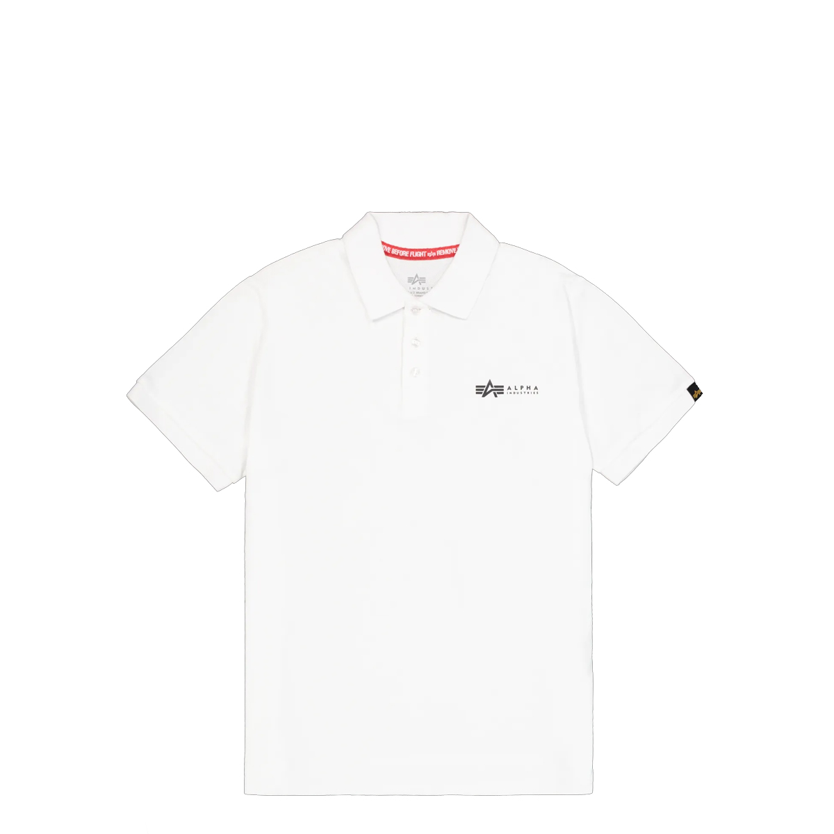 Alpha Industries Basic Small Logo Polo White - 1 Alpha Industries Basic Small Logo Polo White - 1