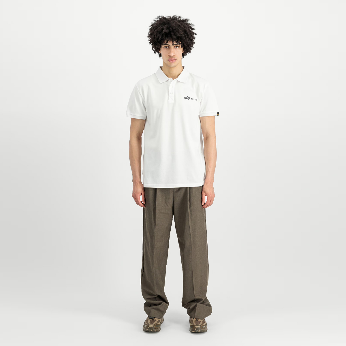 Alpha Industries Basic Small Logo Polo White - 2 Alpha Industries Basic Small Logo Polo White - 2