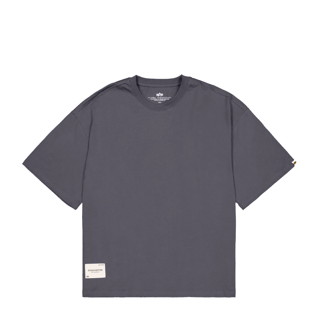 Alpha Industries T-Shirt Studio Edition Vintage Grey - 1 Alpha Industries T-Shirt Studio Edition Vintage Grey - 1
