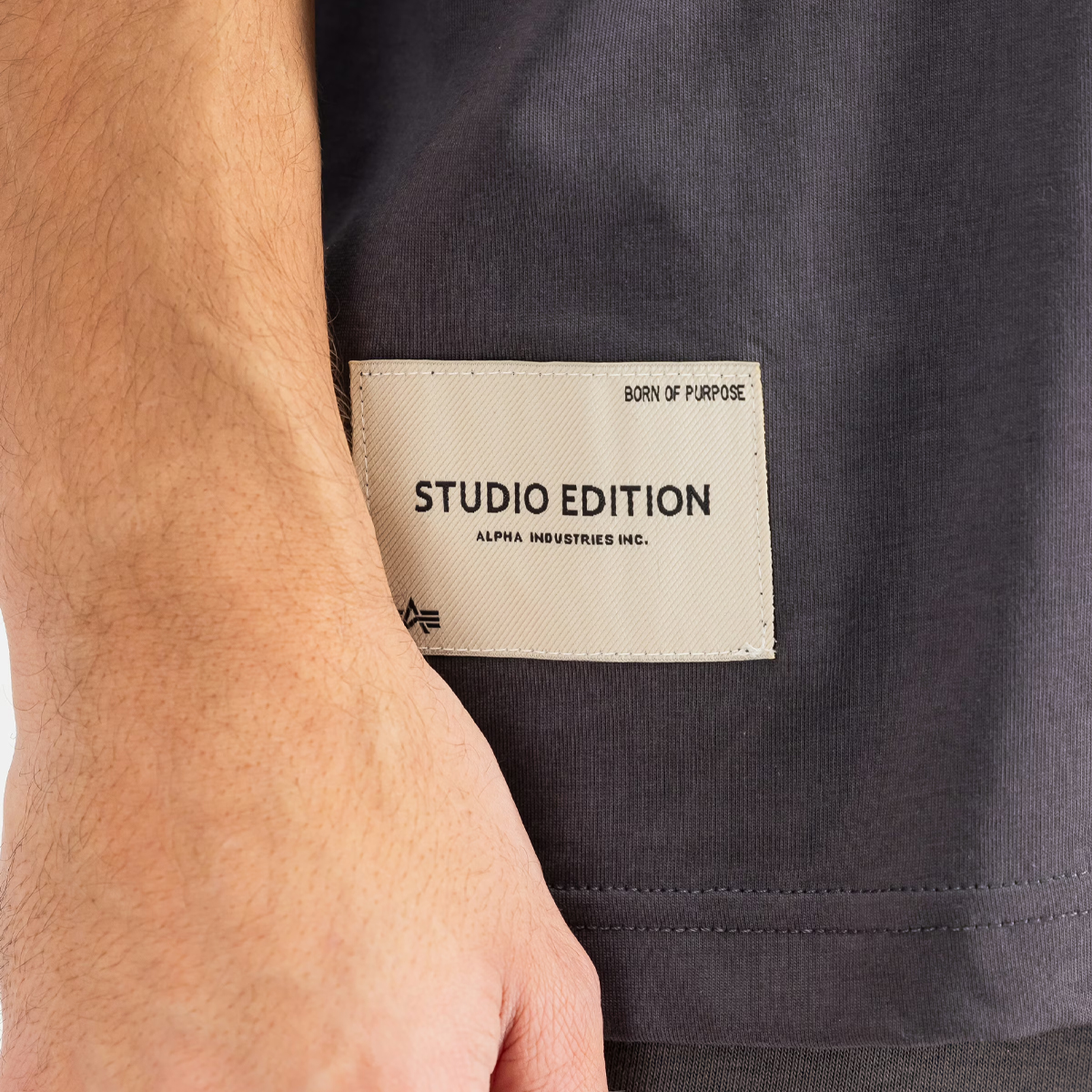 Alpha Industries T-Shirt Studio Edition Vintage Grey - 6 Alpha Industries T-Shirt Studio Edition Vintage Grey - 6