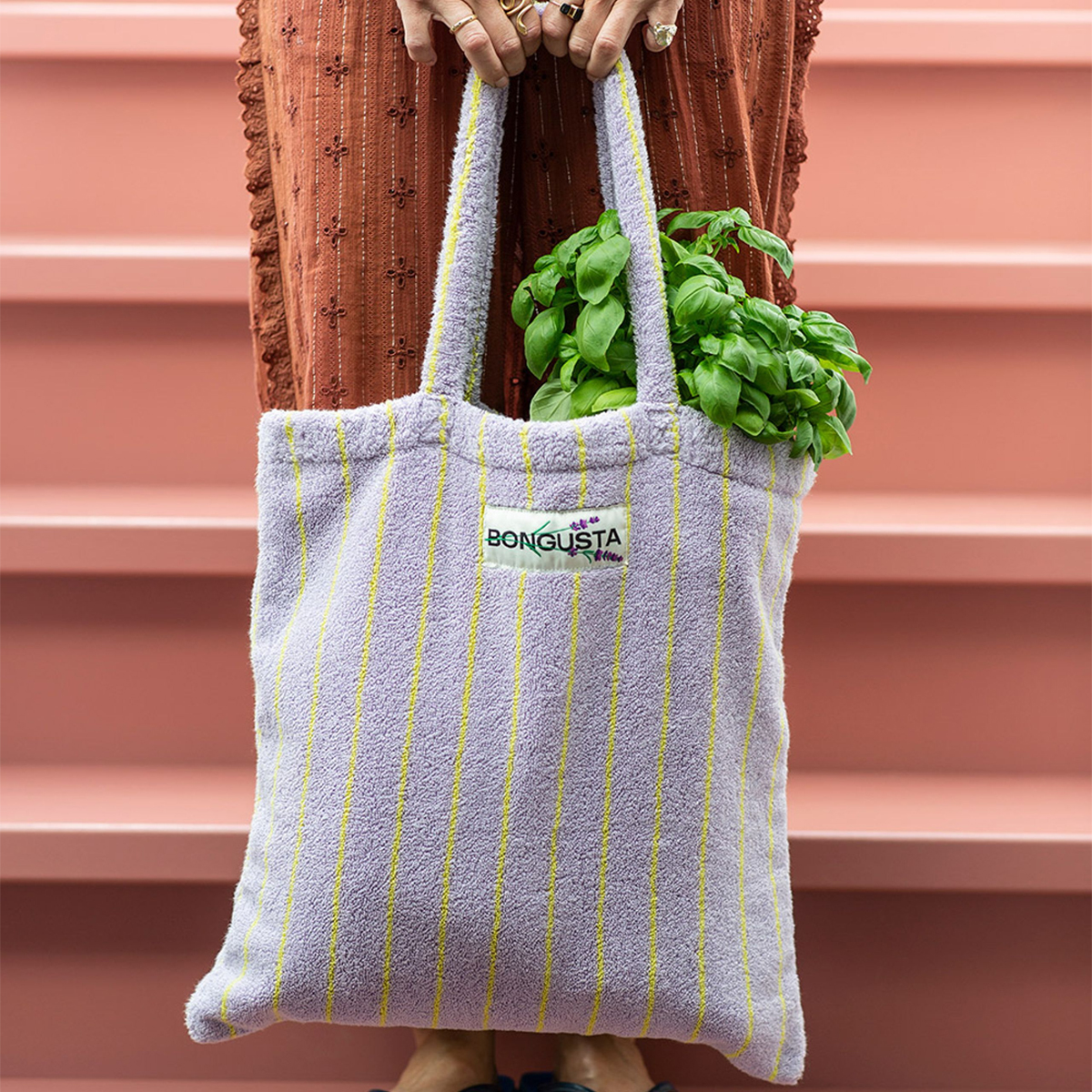 BON Tote Bag Naram Lilac Neon Yellow - 2