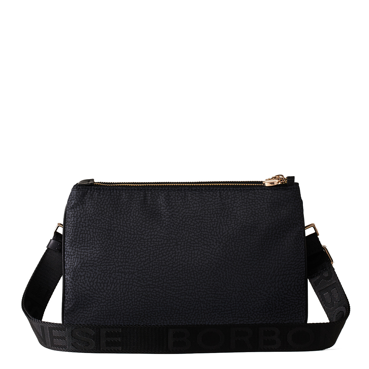Borbonese Tracollina in Nylon Riciclato Dark Black - 3 Borbonese Tracollina in Nylon Riciclato Dark Black - 3