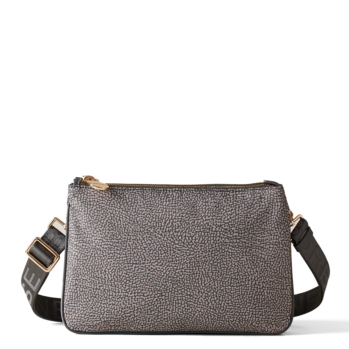 Borbonese Tracollina in Nylon Riciclato Clay Grey - 1 Borbonese Tracollina in Nylon Riciclato Clay Grey - 1