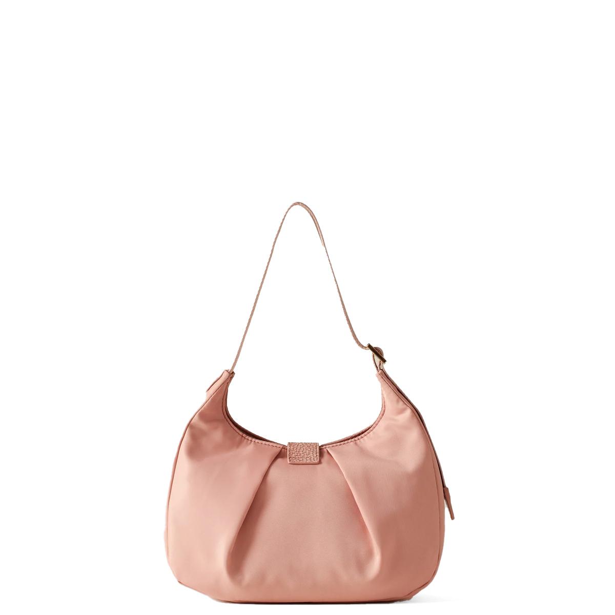 Borbonese Hobo Bag Cortina Small in Nylon Blush - 3 Borbonese Hobo Bag Cortina Small in Nylon Blush - 3