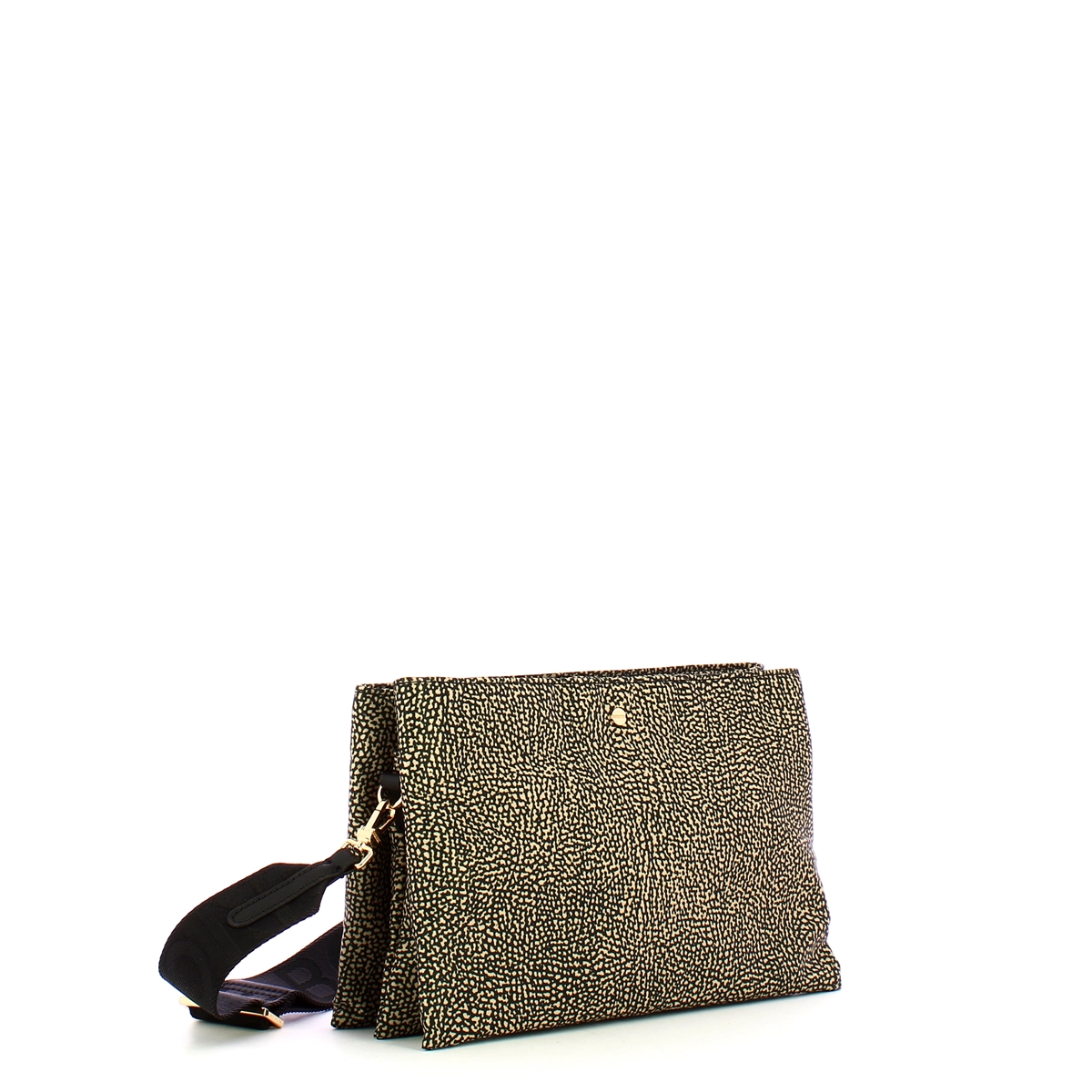 Borbonese Borsa a tracolla Small Op Naturale Nero - 2 Borbonese Borsa a tracolla Small Op Naturale Nero - 2