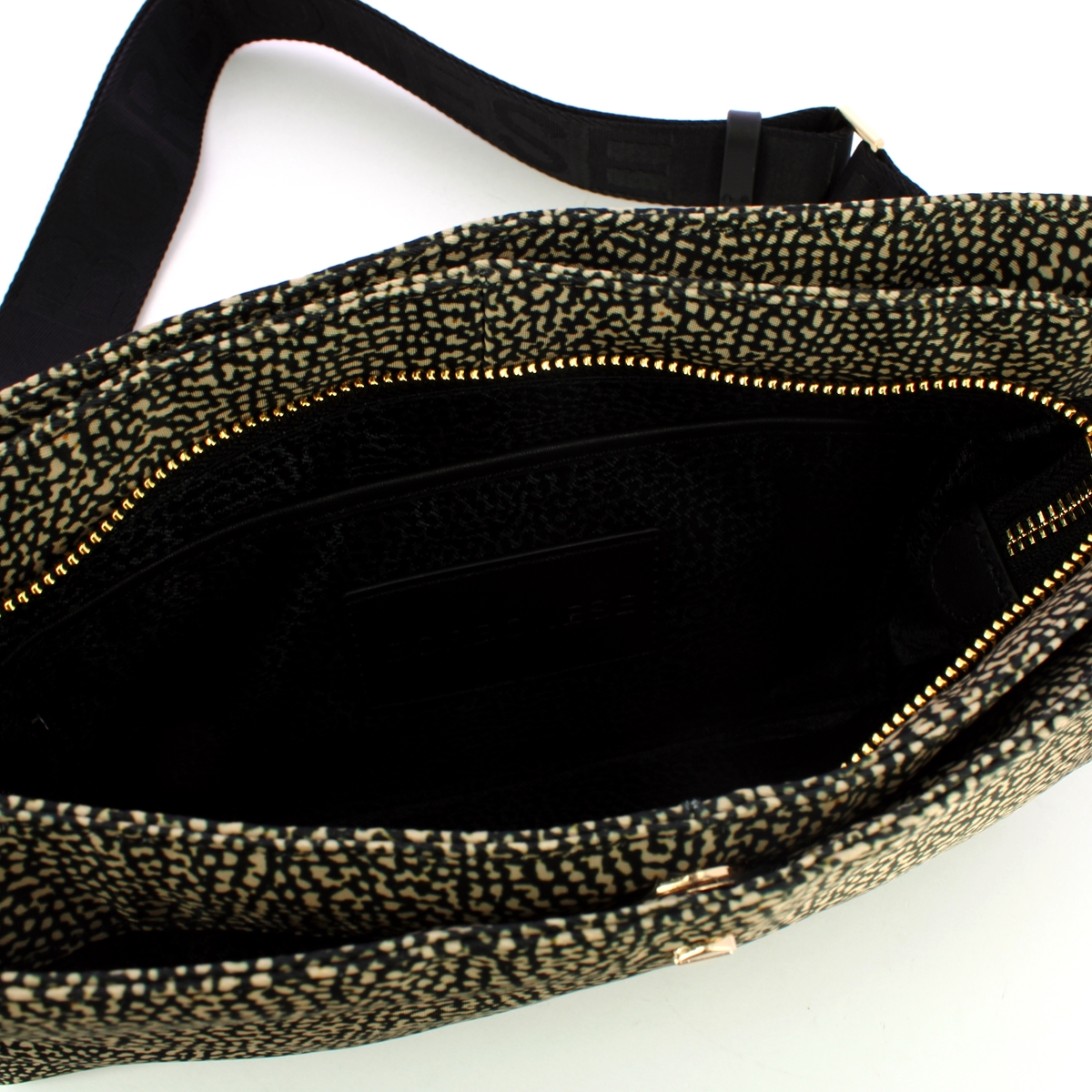 Borbonese Borsa a tracolla Small Op Naturale Nero - 4 Borbonese Borsa a tracolla Small Op Naturale Nero - 4