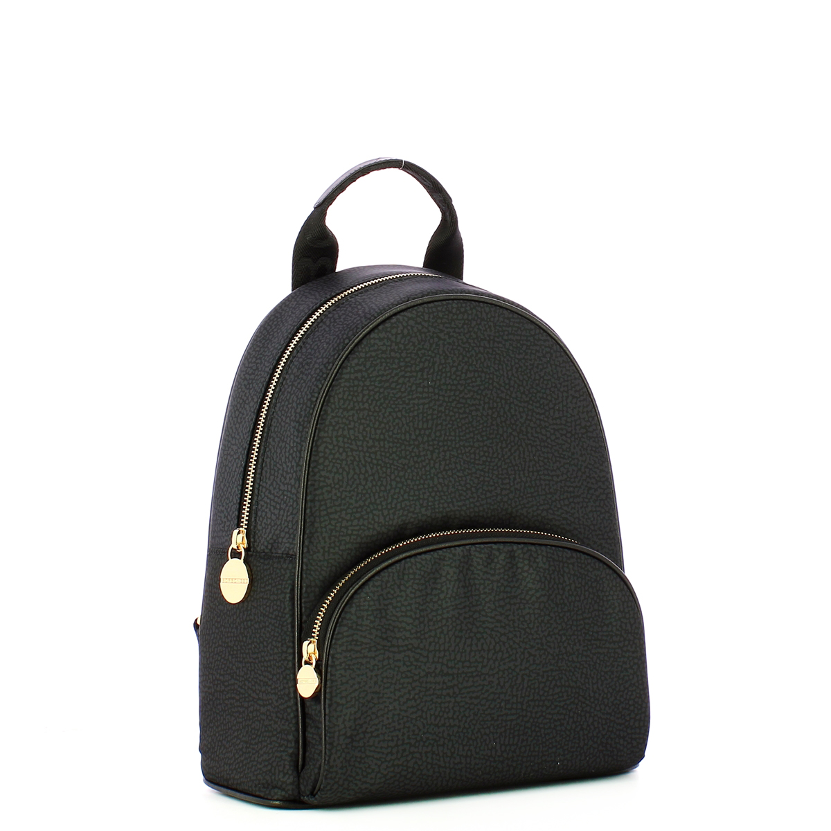 Borbonese Zaino Medium Dark Black - 2 Borbonese Zaino Medium Dark Black - 2