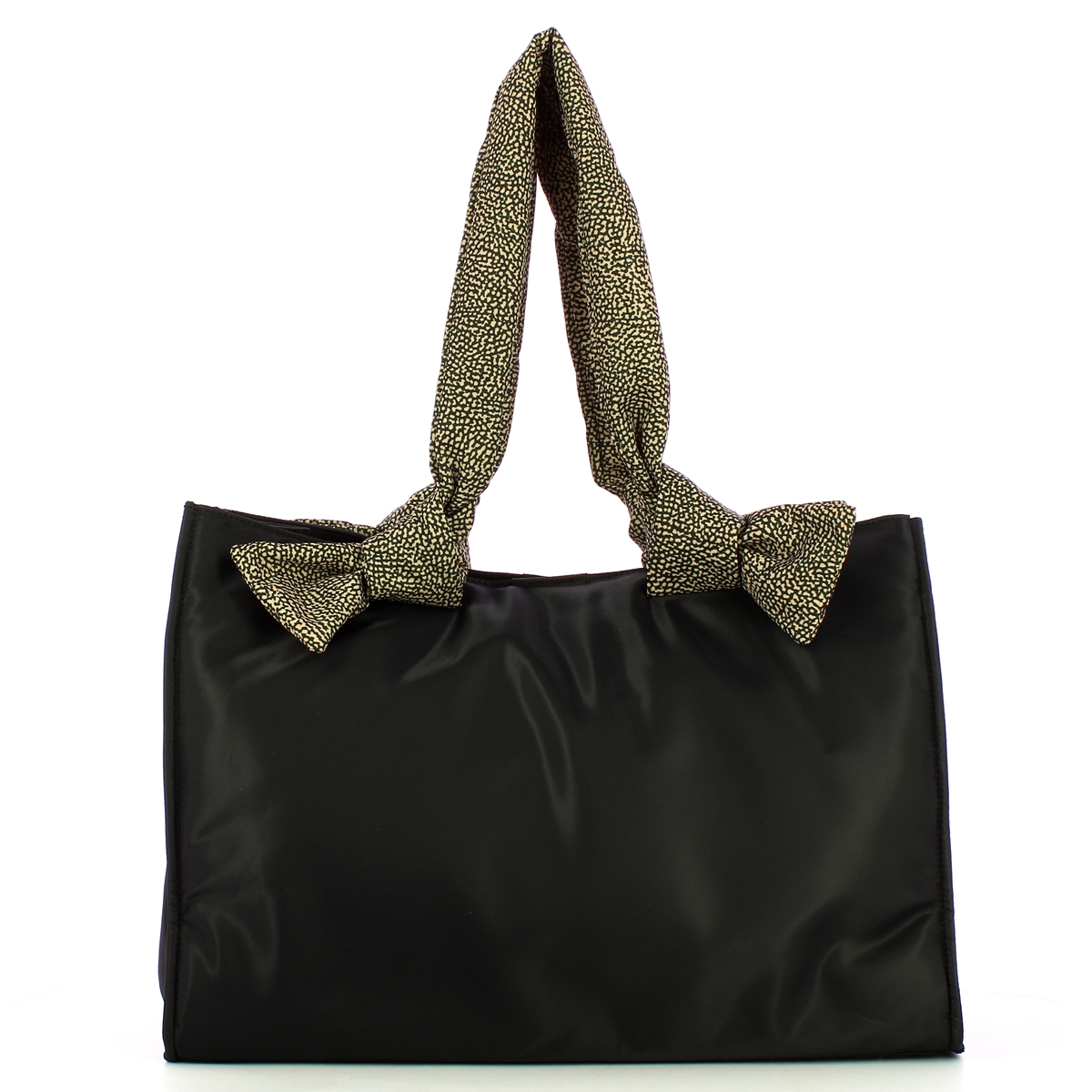 Borbonese Borsa Shopping L Nero OP Naturale - 3 Borbonese Borsa Shopping L Nero OP Naturale - 3