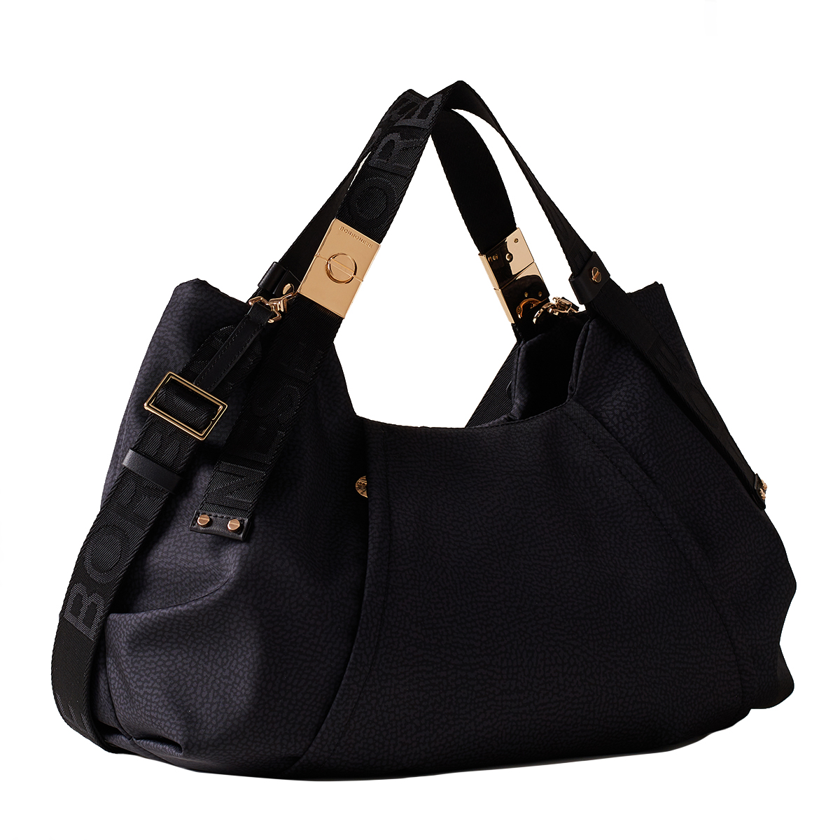 Borbonese Borsa a mano Medium Dark Black - 2 Borbonese Borsa a mano Medium Dark Black - 2