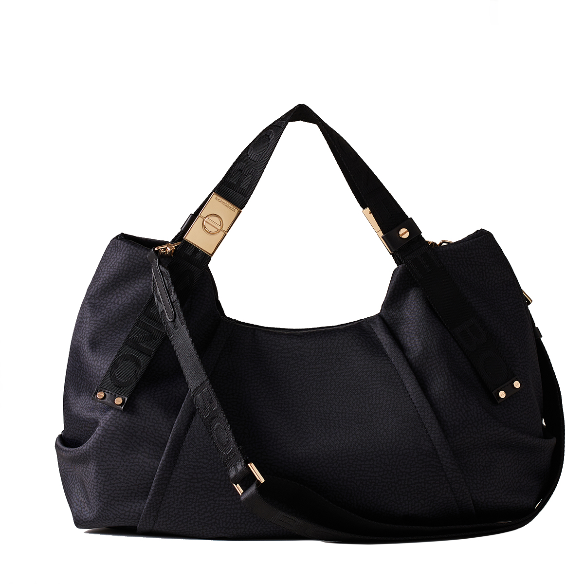 Borbonese Borsa a mano Medium Dark Black - 3 Borbonese Borsa a mano Medium Dark Black - 3