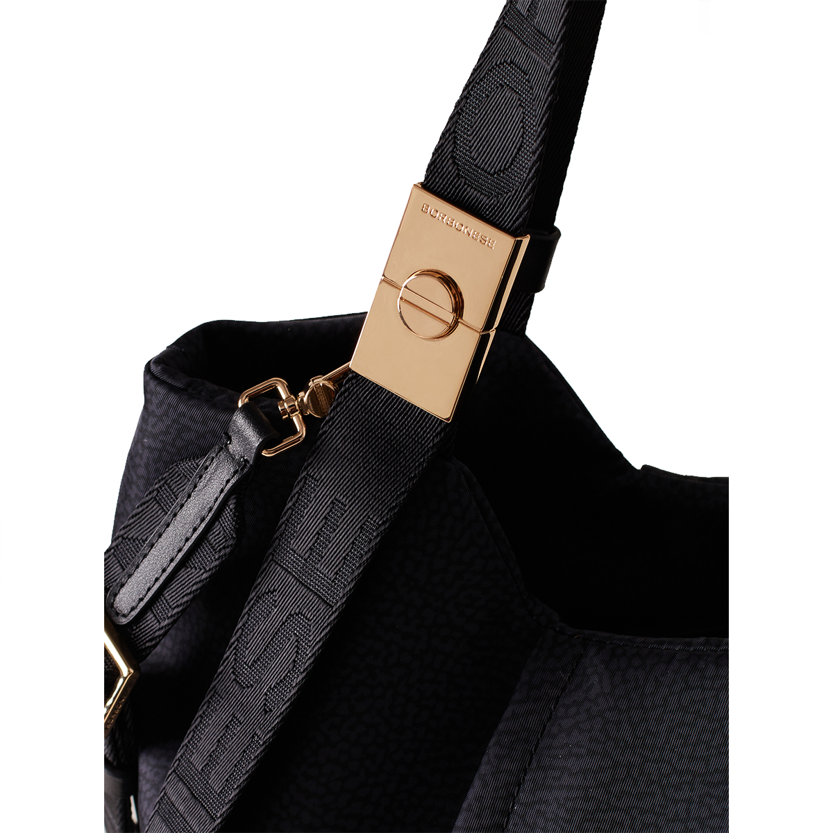 Borbonese Borsa a mano Medium Dark Black - 4 Borbonese Borsa a mano Medium Dark Black - 4