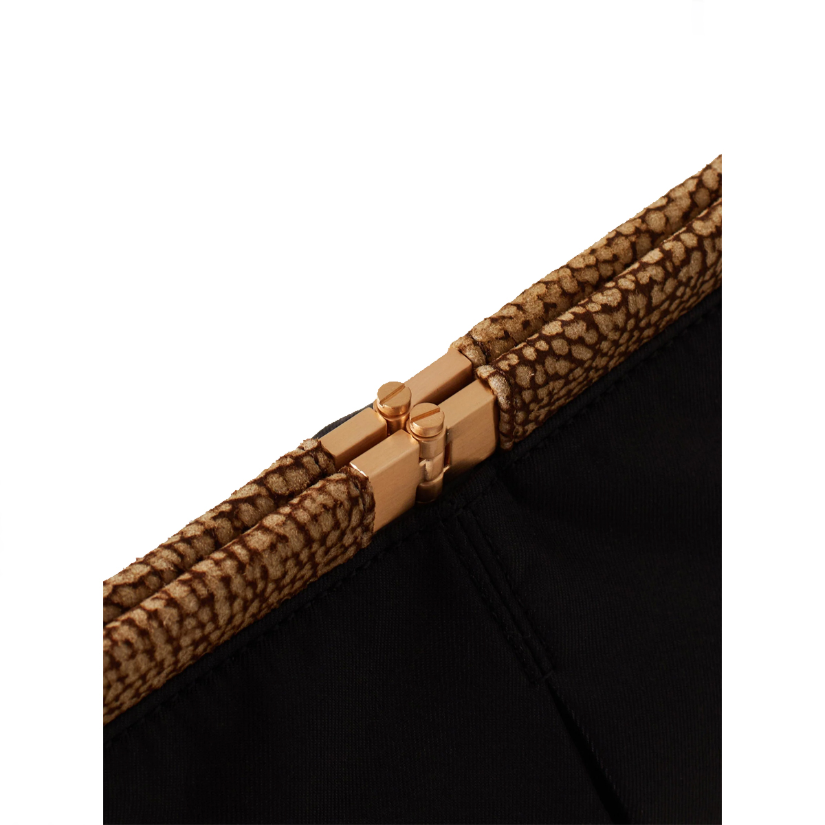 Borbonese Tracolla 5PM Mini Nero OP Naturale - 5 Borbonese Tracolla 5PM Mini Nero OP Naturale - 5