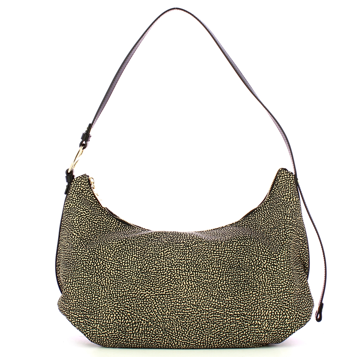 Borbonese Hobo Medium OP Naturale Nero - 1