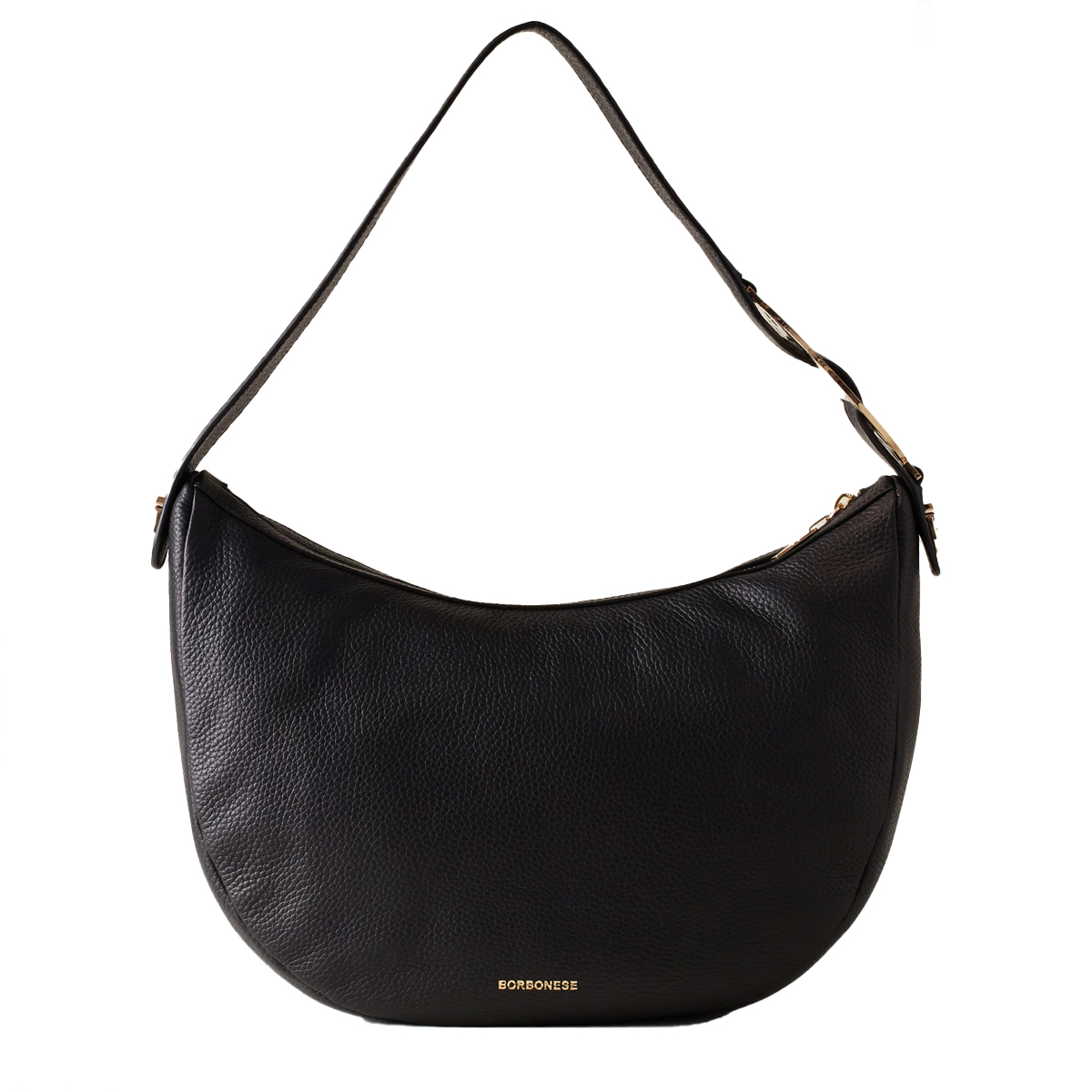 Borbonese Borsa Luna Bag Middle 011 Nero - 4