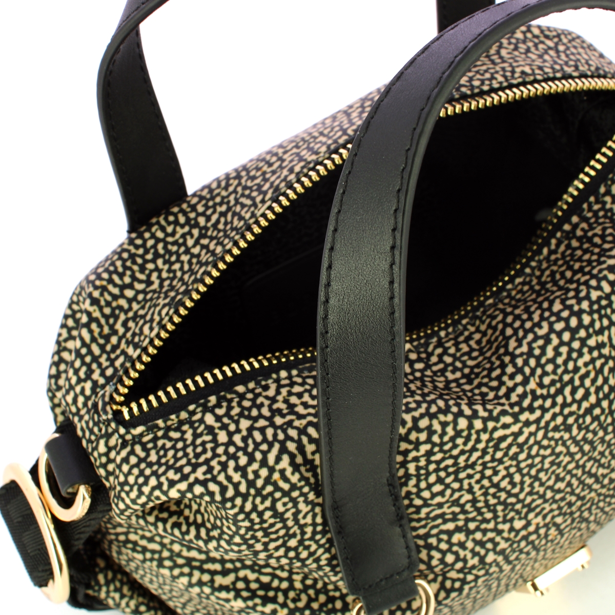 Borbonese Bauletto Mini OP Naturale Nero - 5