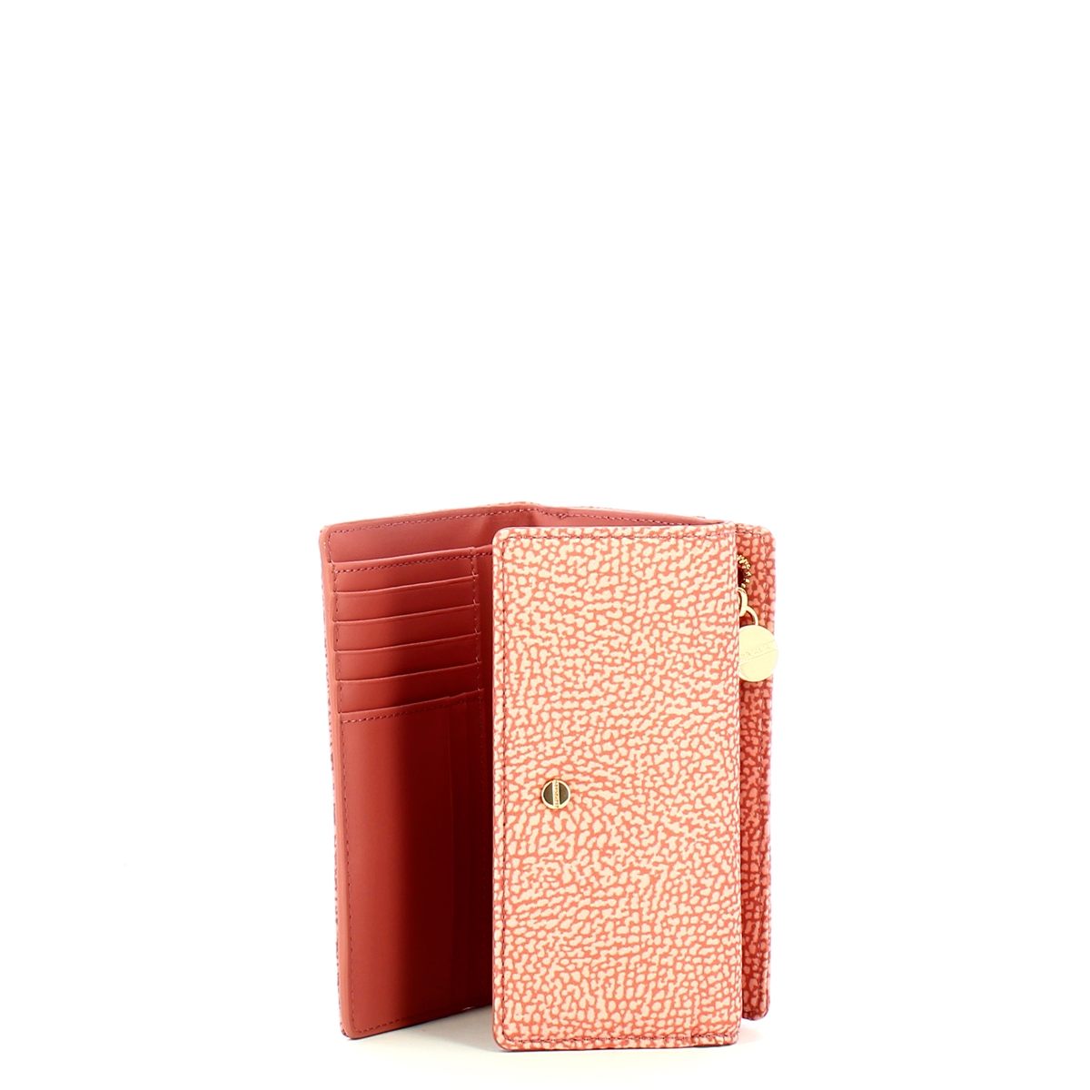 Borbonese Lipstick Medium Wallet with RFID made of Recycled Nylon - 3 Borbonese Lipstick Medium Wallet with RFID made of Recycled Nylon - 3