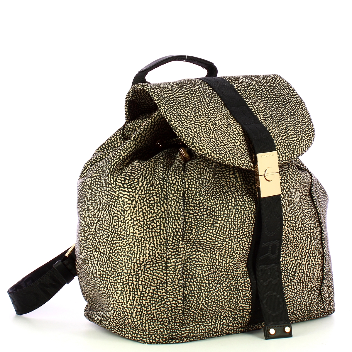 Borbonese Zaino Medium OP Naturale Nero - 2