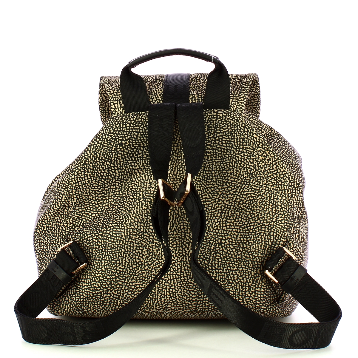 Borbonese Zaino Medium OP Naturale Nero - 3