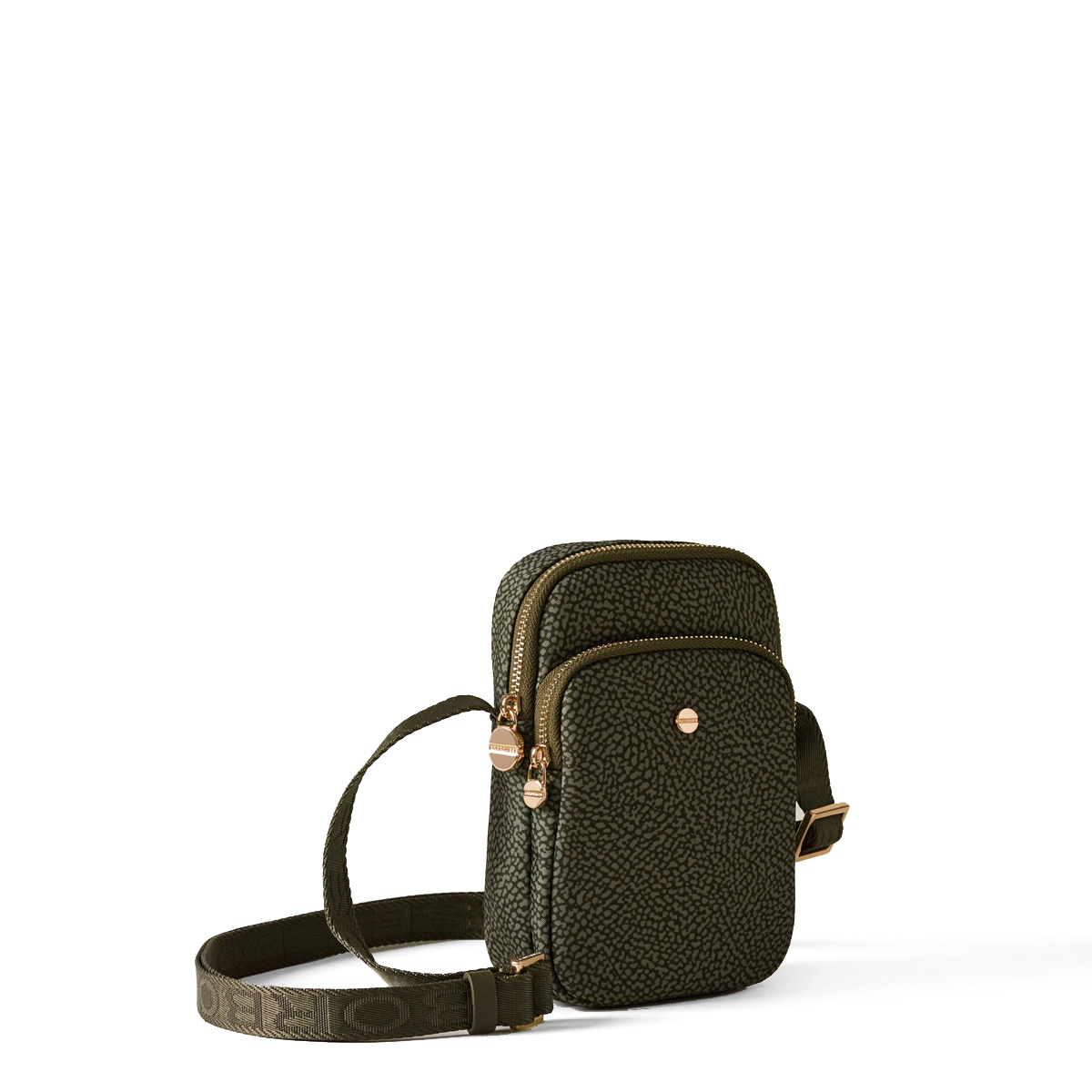 Borbonese Mini tracollina Verde Militare - 2