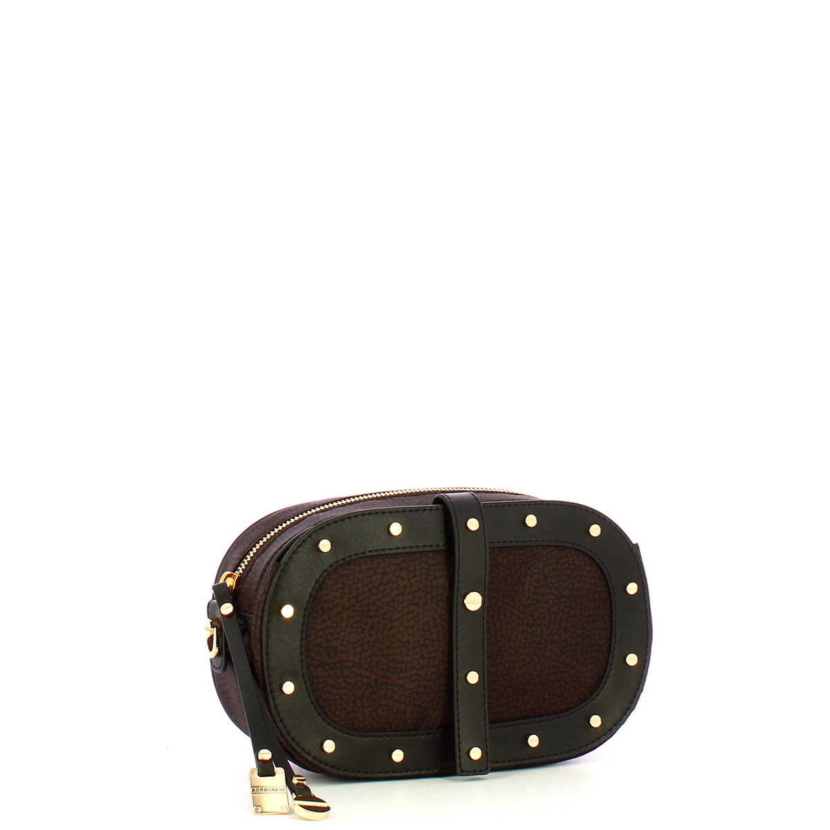 Borbonese Camera Case con borchiette Testa Moro Nero - 2 Borbonese Camera Case con borchiette Testa Moro Nero - 2