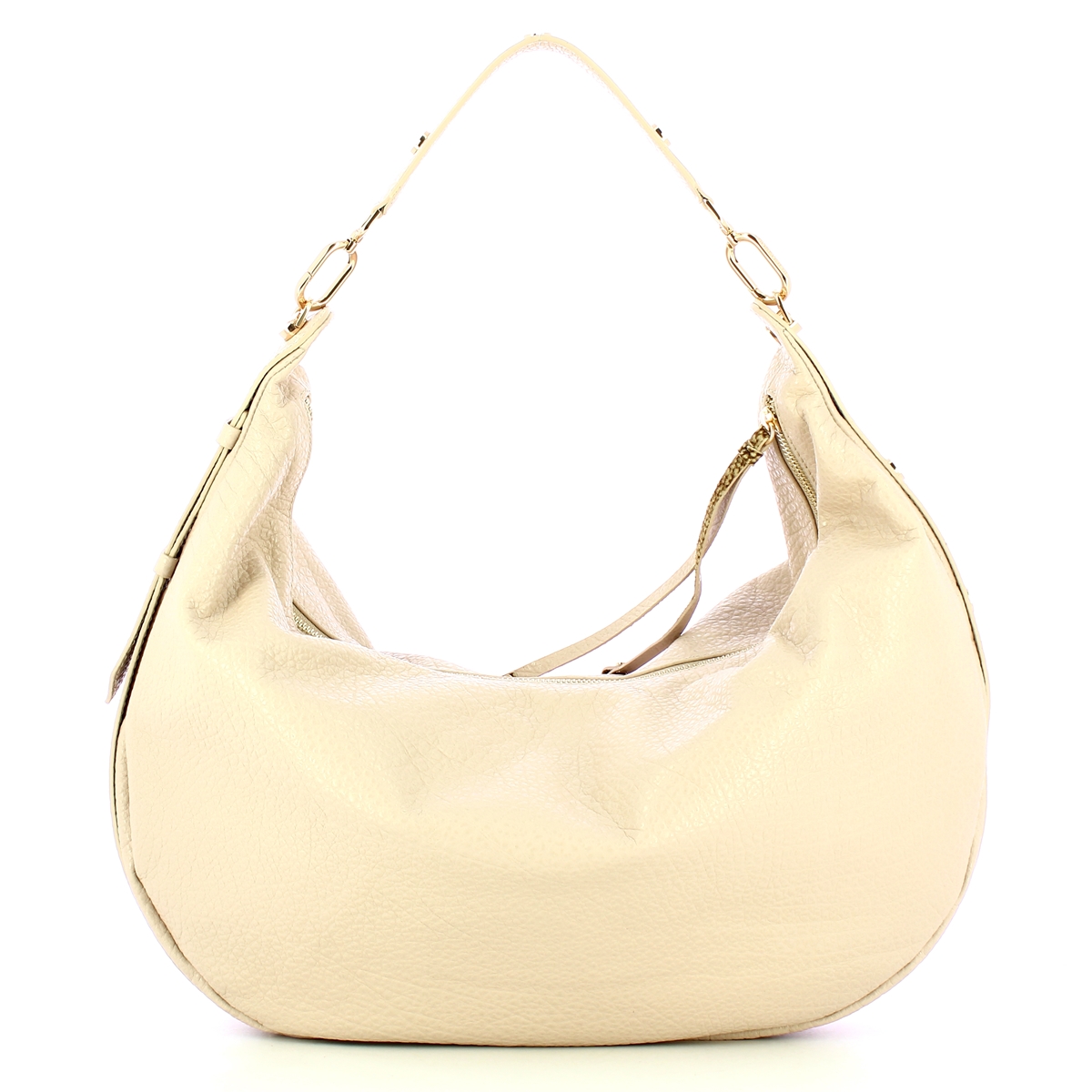Borbonese Hobo Bag Oyster Large in pelle Porridge - 3 Borbonese Hobo Bag Oyster Large in pelle Porridge - 3