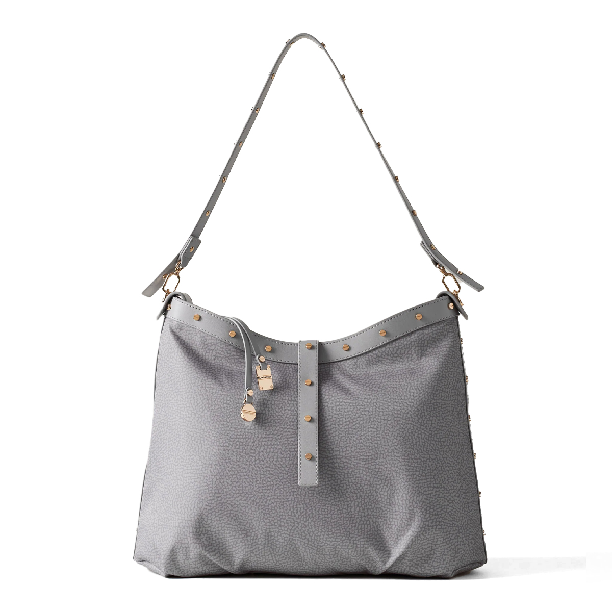 Borbonese Borsa a spalla Hobo Medium Cloud - 1