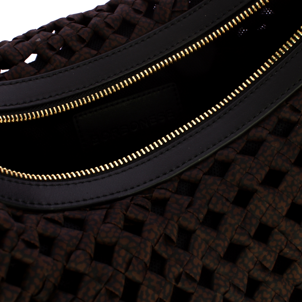 Borbonese Hobo Bag La Nido Medium Testa Moro Nero - 4 Borbonese Hobo Bag La Nido Medium Testa Moro Nero - 4