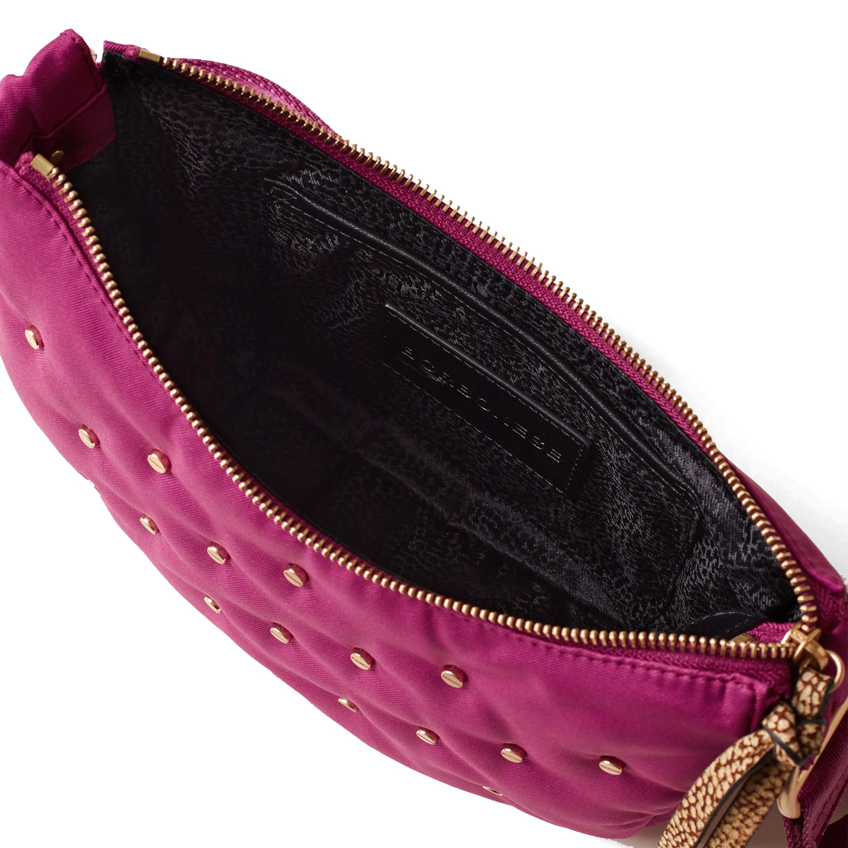 Borbonese Mini Borsa Luna Bag Colette Amarone OP Naturale - 4