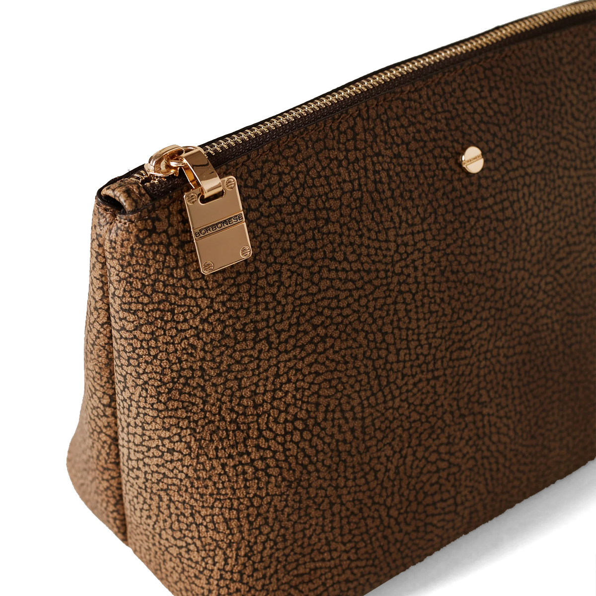 Borbonese Beauty Case Large in tela rivestita OP Naturale - 3