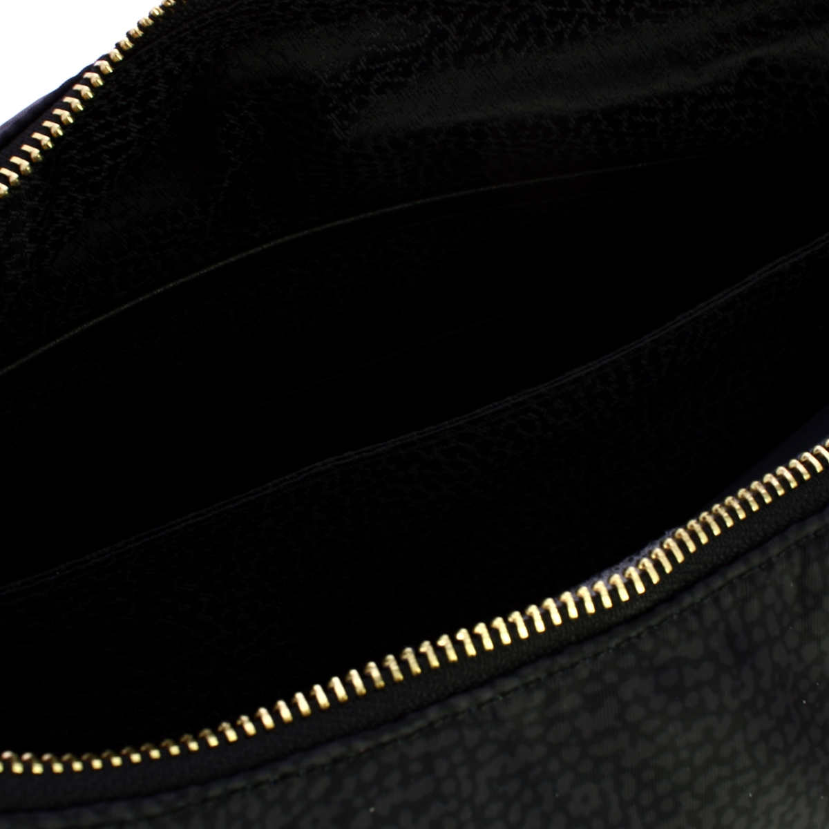 Borbonese Hobo Bag Twinnie Large Dark Black - 4 Borbonese Hobo Bag Twinnie Large Dark Black - 4