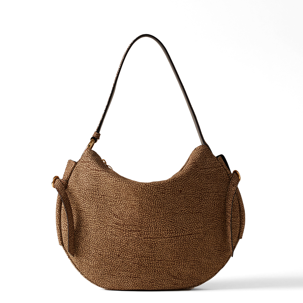 Borbonese Hobo Bag Bridle Medium OP Naturale - 1 Borbonese Hobo Bag Bridle Medium OP Naturale - 1