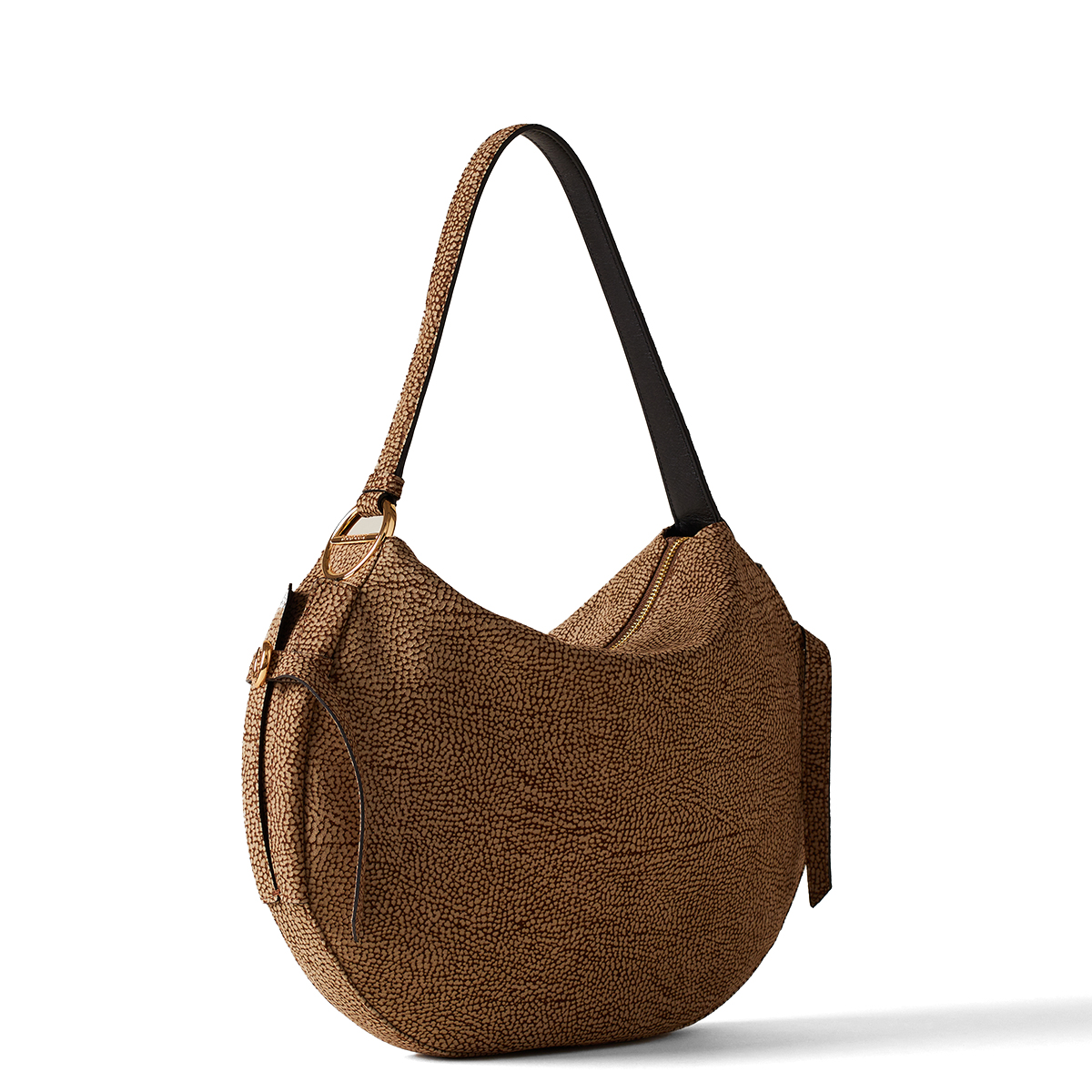 Borbonese Hobo Bag Bridle Medium OP Naturale - 2 Borbonese Hobo Bag Bridle Medium OP Naturale - 2