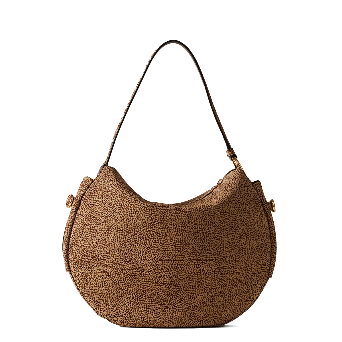 Borbonese Hobo Bag Bridle Medium OP Naturale - 3 Borbonese Hobo Bag Bridle Medium OP Naturale - 3