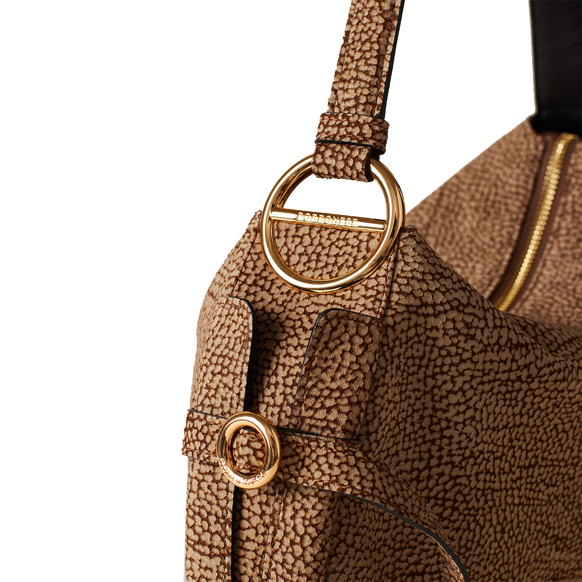 Borbonese Hobo Bag Bridle Medium OP Naturale - 4 Borbonese Hobo Bag Bridle Medium OP Naturale - 4