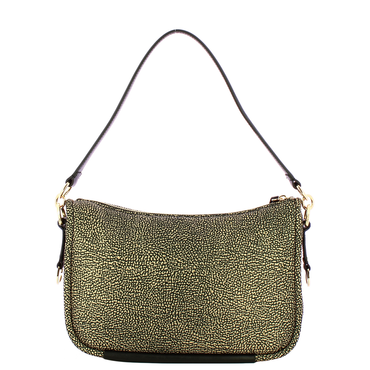 Borbonese Borsa a spalla Cahier Medium OP Naturale Nero - 3 Borbonese Borsa a spalla Cahier Medium OP Naturale Nero - 3