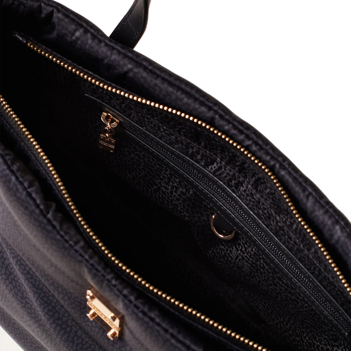 Borbonese Borsa a mano Cahier Medium Dark Black - 5