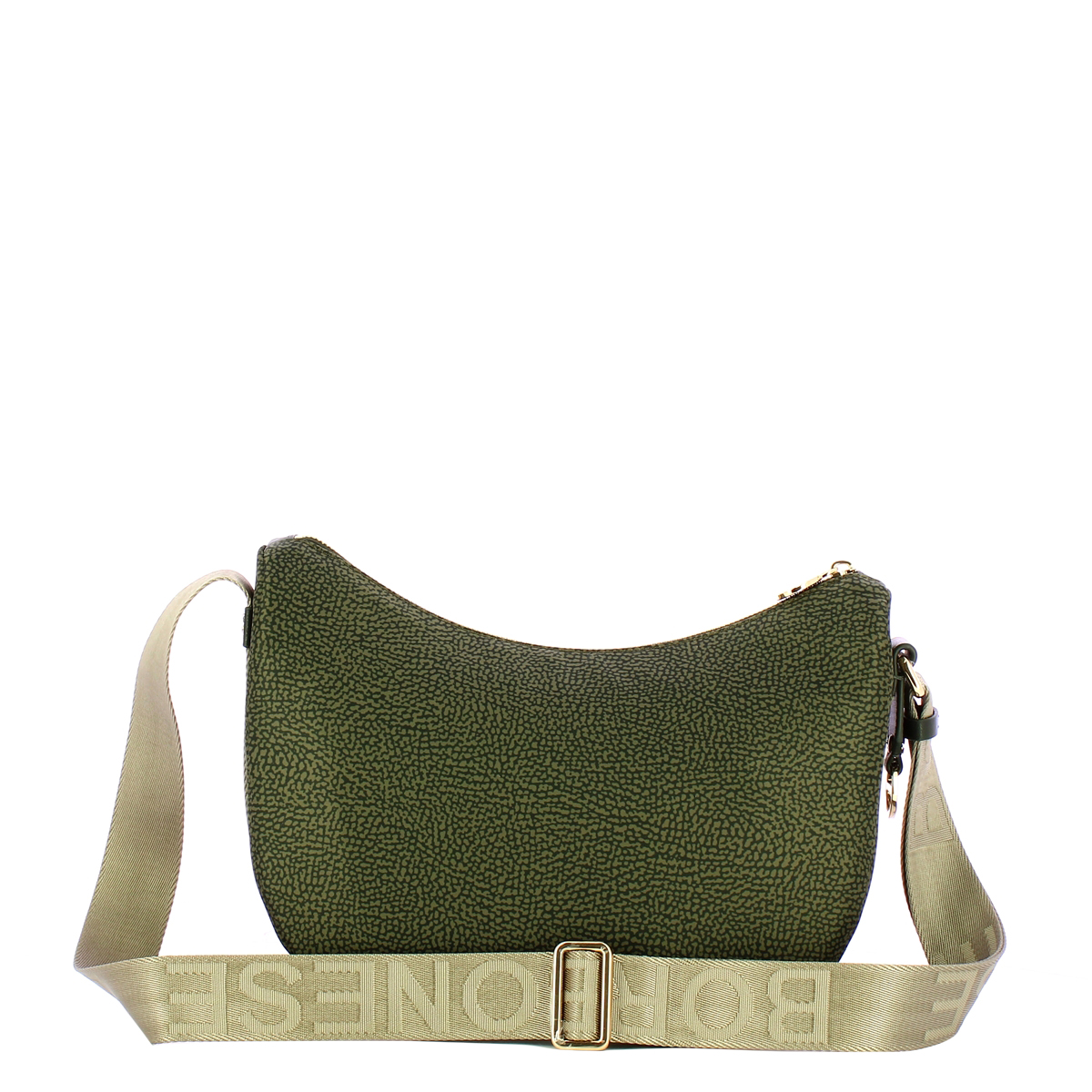 Borbonese Borsa Luna Bag Small con taschino in Nylon Riciclato Alloro - 3