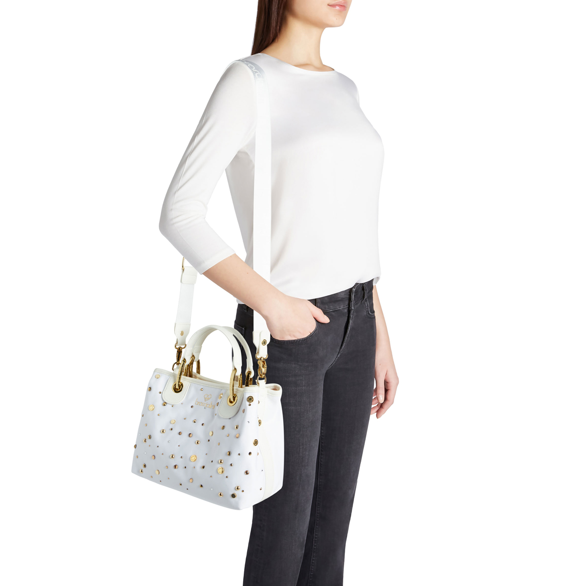Braccialini Borsa a mano Beth Strass piccola Bianco - 2 Braccialini Borsa a mano Beth Strass piccola Bianco - 2
