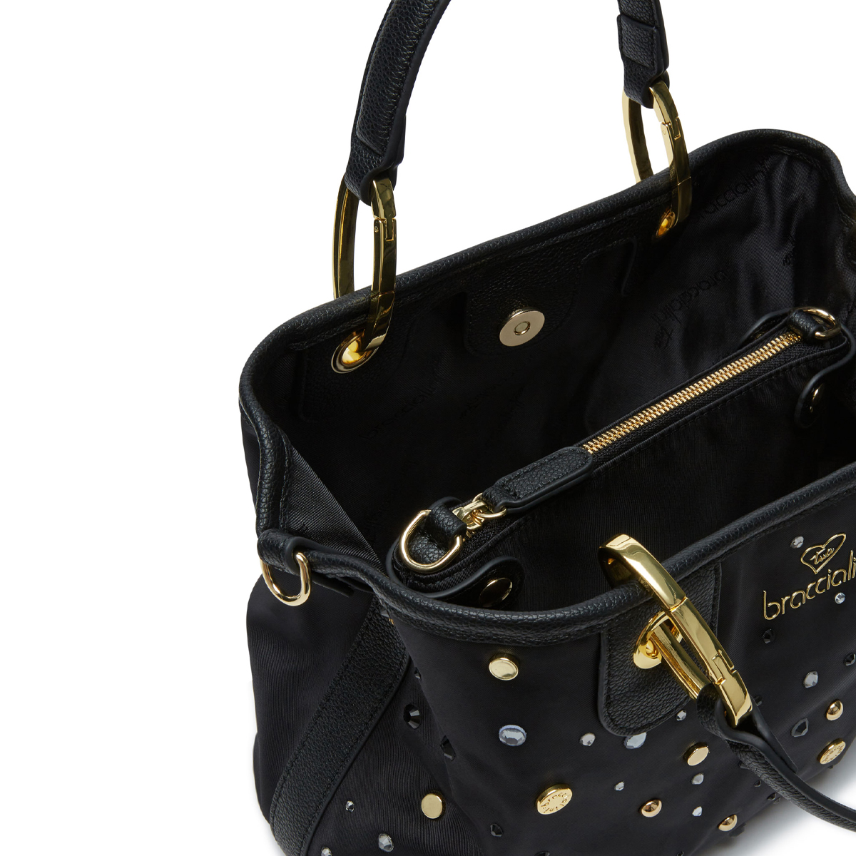 Braccialini Beth Strass small Nero Handbag - 4