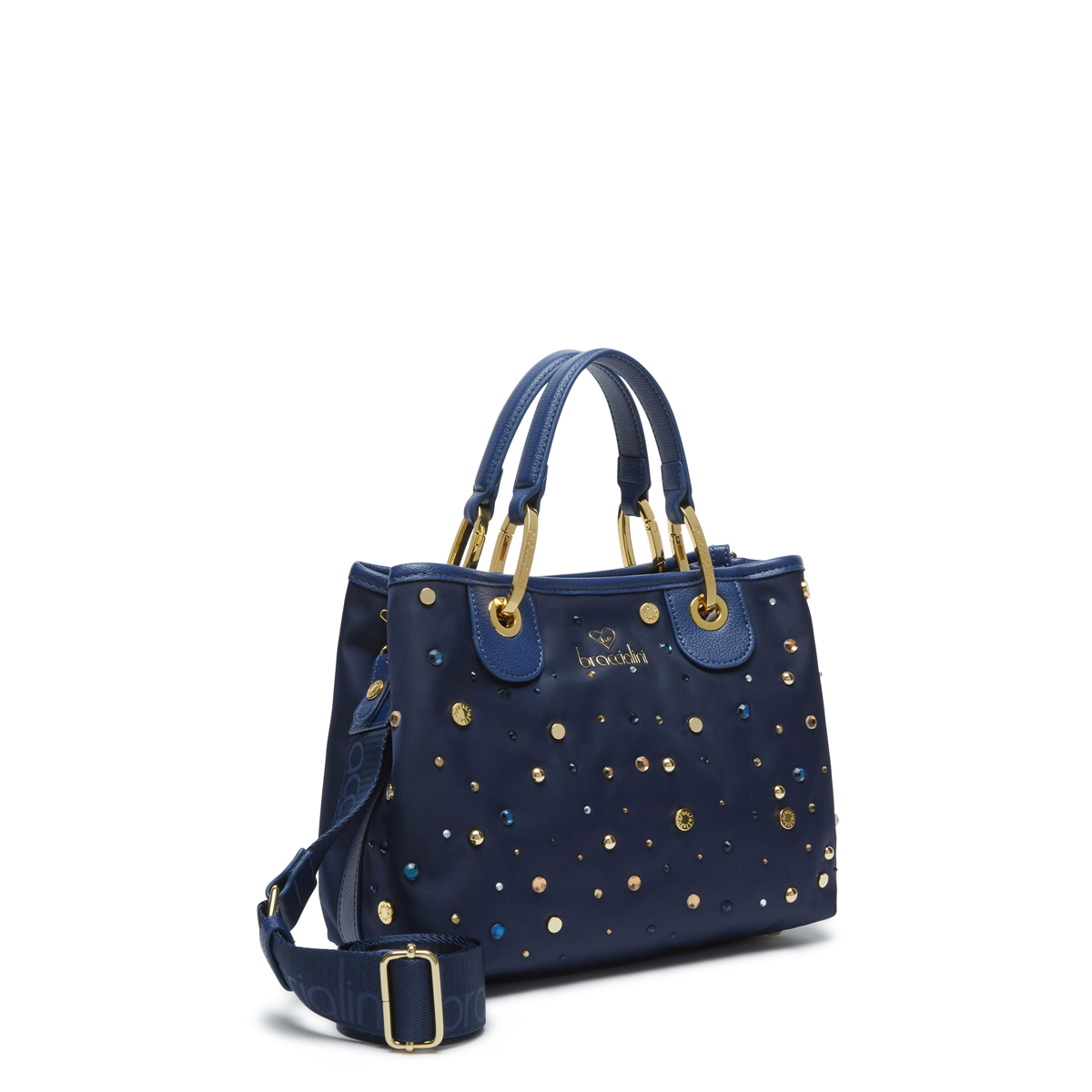 Braccialini Beth Strass small Blu Handbag - 3