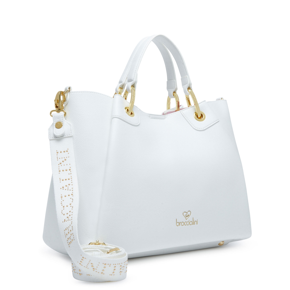 Braccialini Borsa a mano Amy grande Bianco - 3