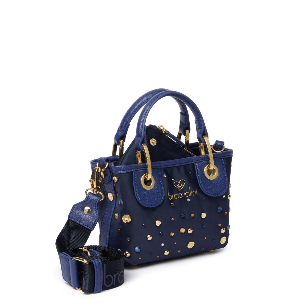 Braccialini Borsa a mano Beth Strass Blu - 3 Braccialini Borsa a mano Beth Strass Blu - 3