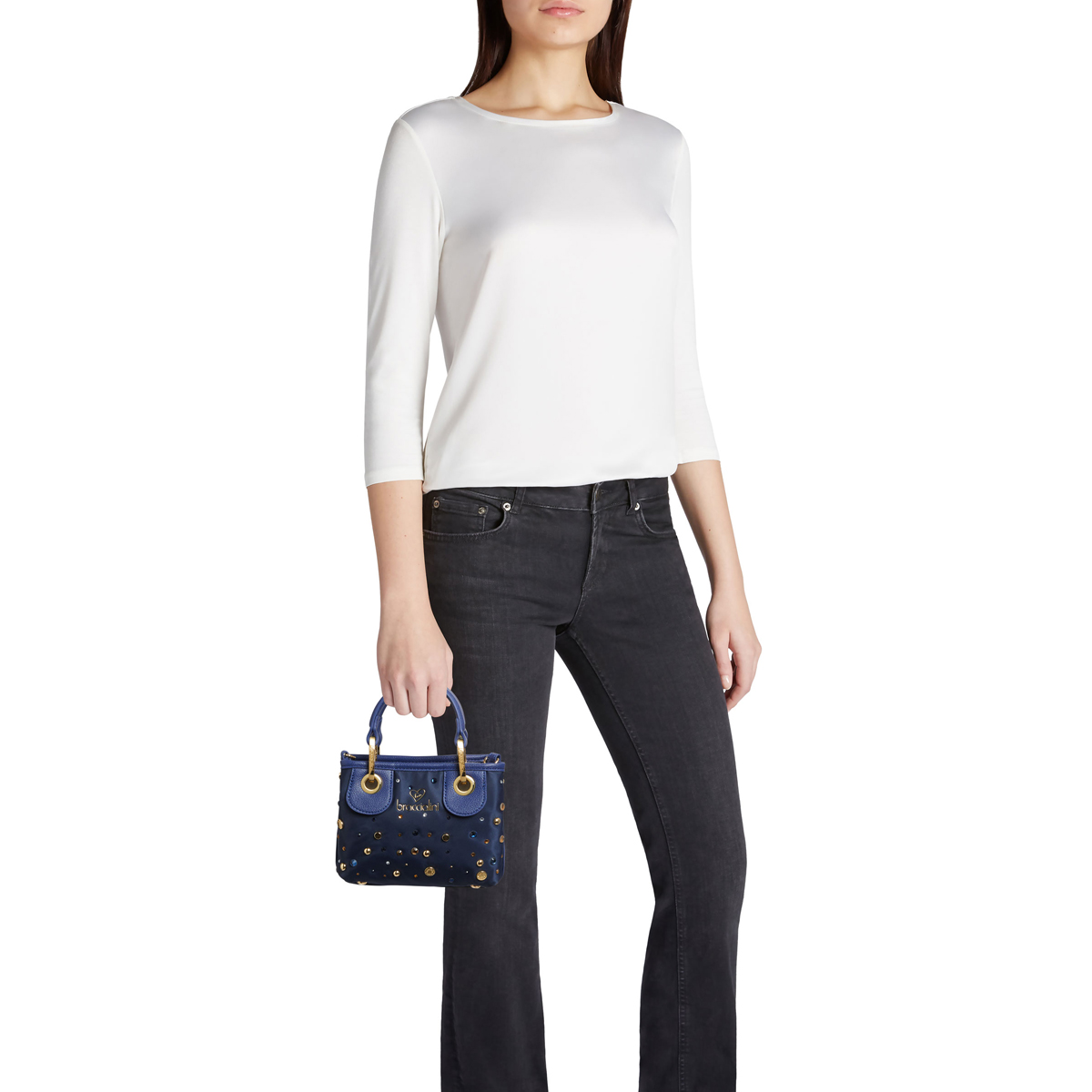 Braccialini Borsa a mano Beth Strass Blu - 5 Braccialini Borsa a mano Beth Strass Blu - 5