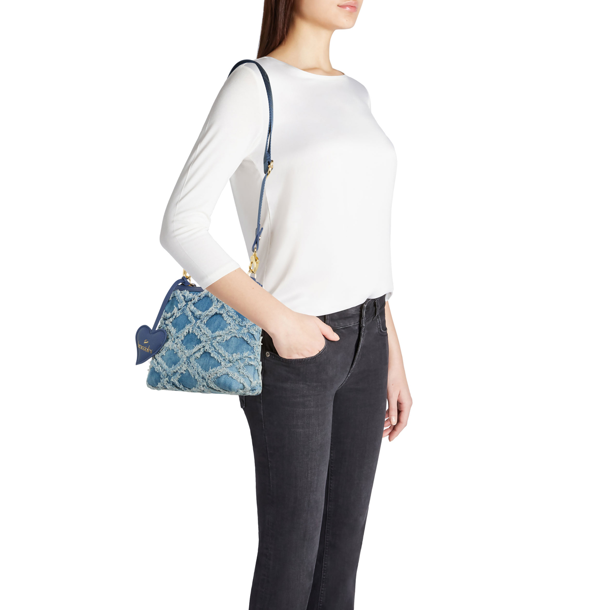 Braccialini Pochette Jinny Jeans Blu - 2