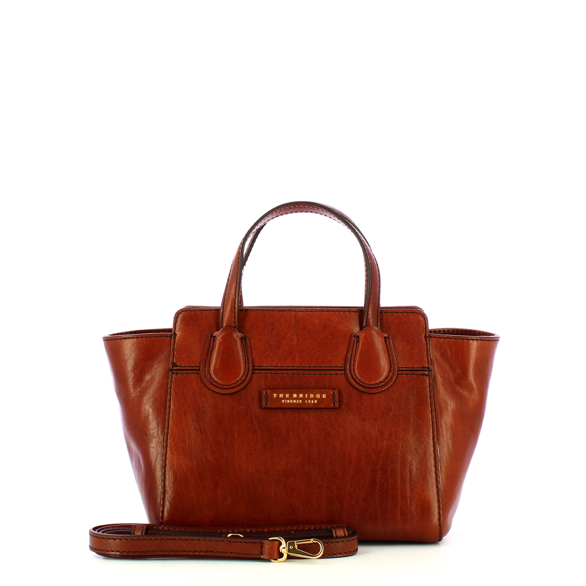 The Bridge Elettra Marrone Oro Handbag - 4
