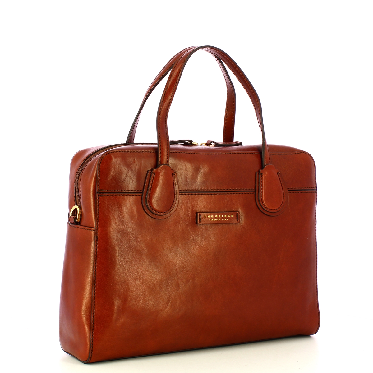 The Bridge Elettra Marrone Oro Laptop Briefcase - 2