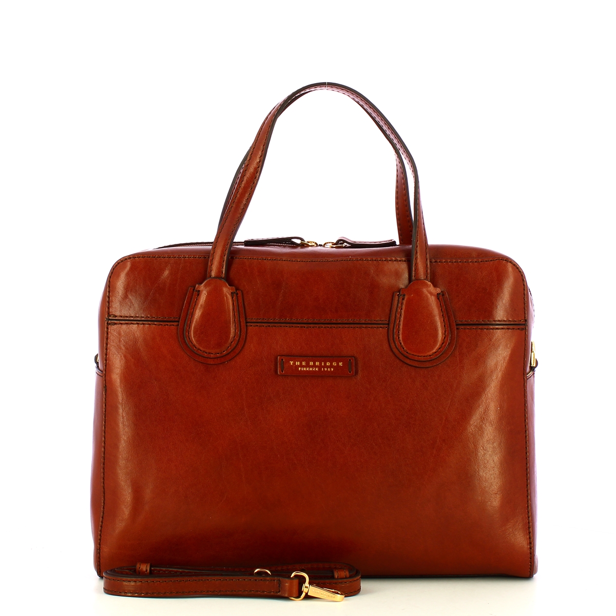 The Bridge Elettra Marrone Oro Laptop Briefcase - 4