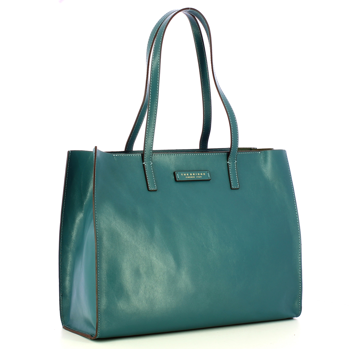 The Bridge Shopping Bag Mirra Sky With Gold - 2